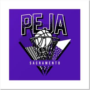 Sacramento Basketball Throwback 90s Peja Posters and Art